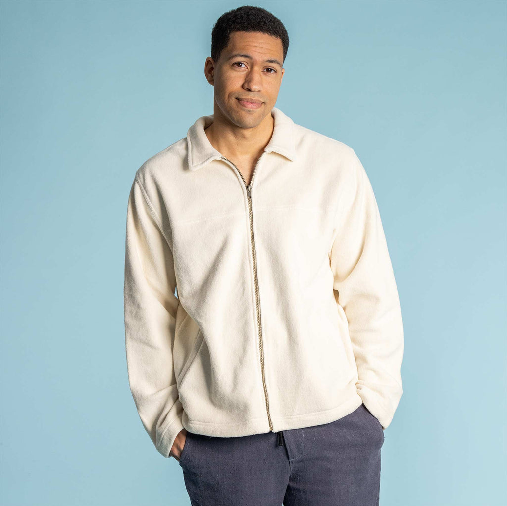 organic cotton fleece jacket