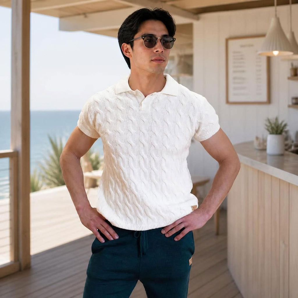 100% organic merino polo shirt polyester-free plastic-free