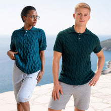 Load image into Gallery viewer, plastic-free 100% organic merino polo shirt