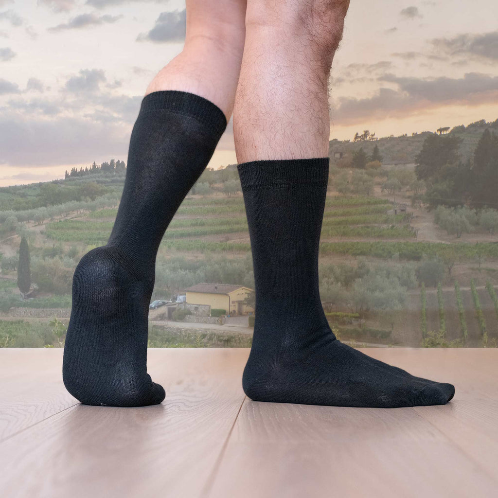 100% organic cotton dress socks plastic-free