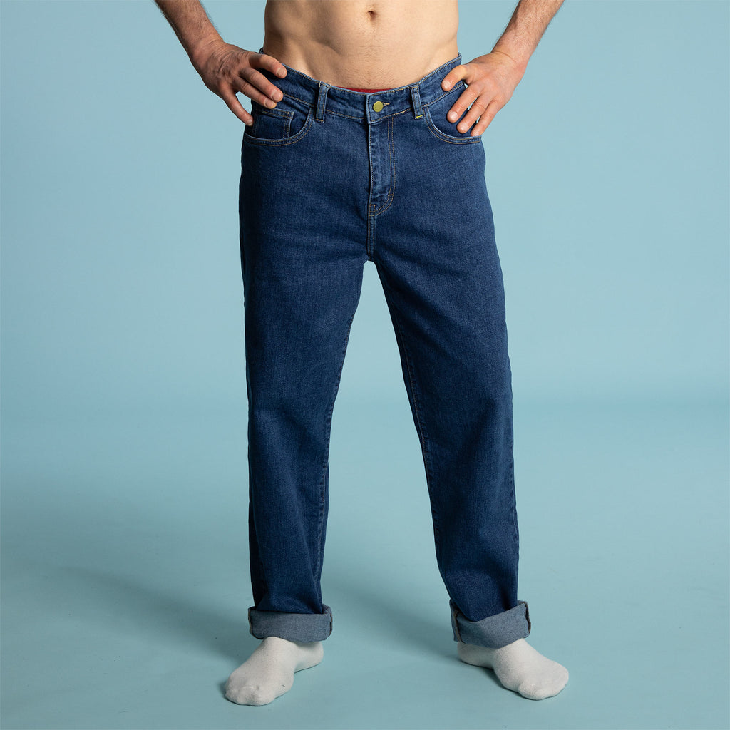 organic cotton stretch jeans dyed with real indigo