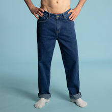 Load image into Gallery viewer, organic cotton stretch jeans dyed with real indigo