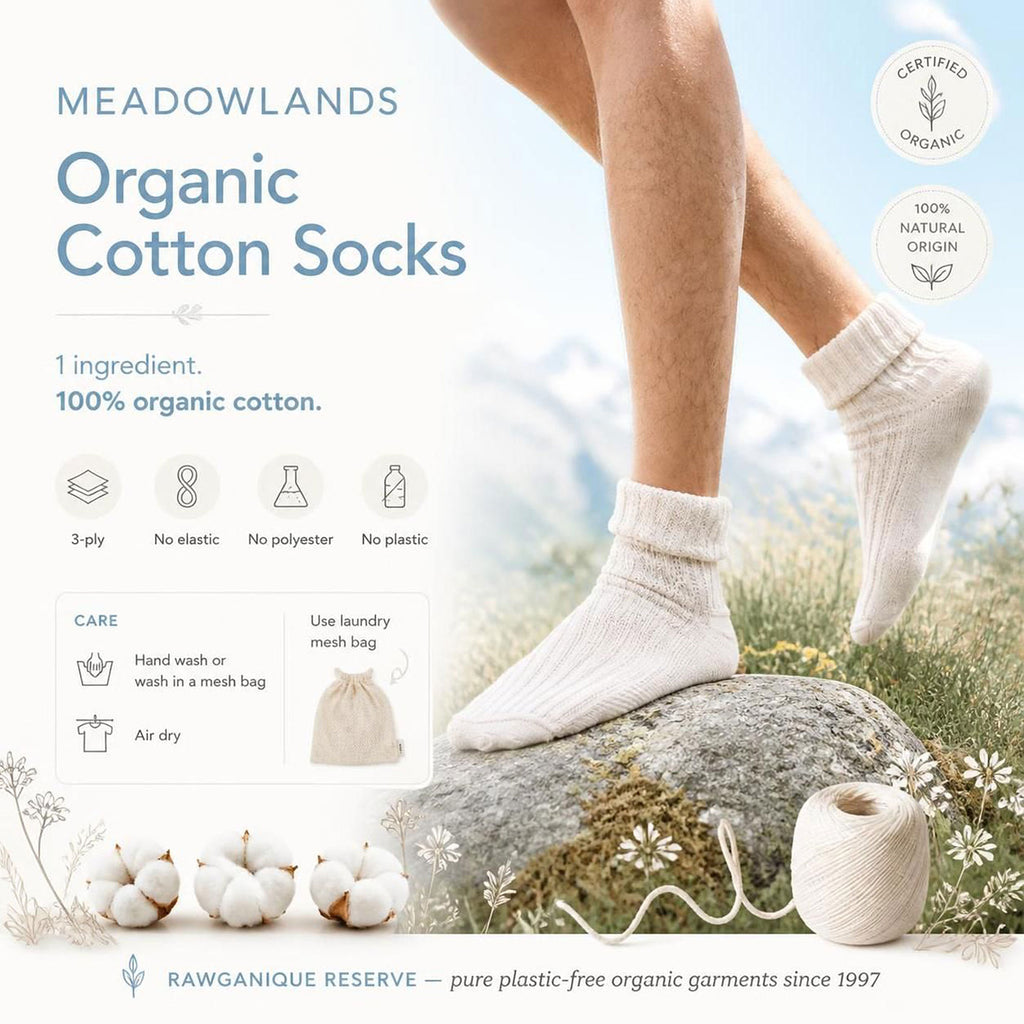 elastic-free organic cotton socks
