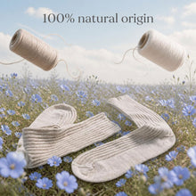 Load image into Gallery viewer, elastic-free organic linen socks synthetic-free