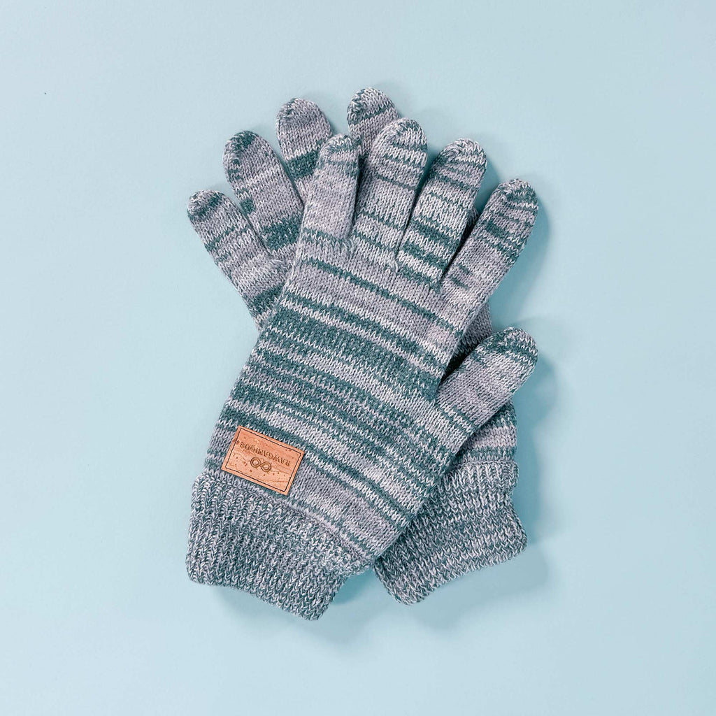 FINLAND Elastic-Free 100% Organic Merino Wool Gloves (No Latex, Certified Organic, Not Superwashed, No Polyester, No Polyamide, No Nylon, No Plastic, No Synthetics) (100% Biodegradable)