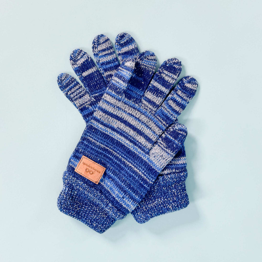 FINLAND Elastic-Free 100% Organic Merino Wool Gloves (No Latex, Certified Organic, Not Superwashed, No Polyester, No Polyamide, No Nylon, No Plastic, No Synthetics) (100% Biodegradable)