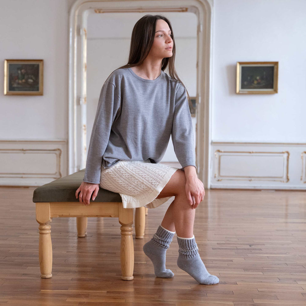 100% organic merino wool hiking socks
