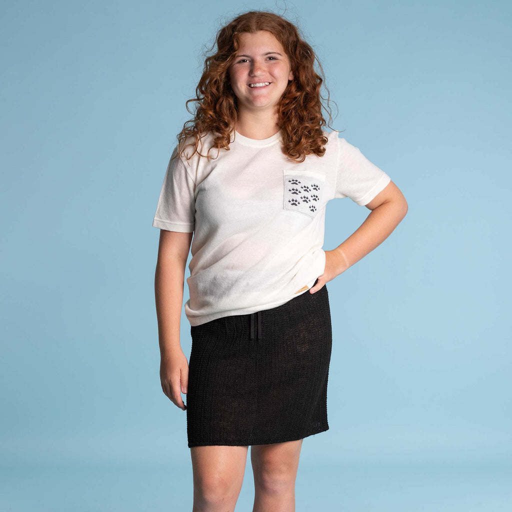 organic linen skirt