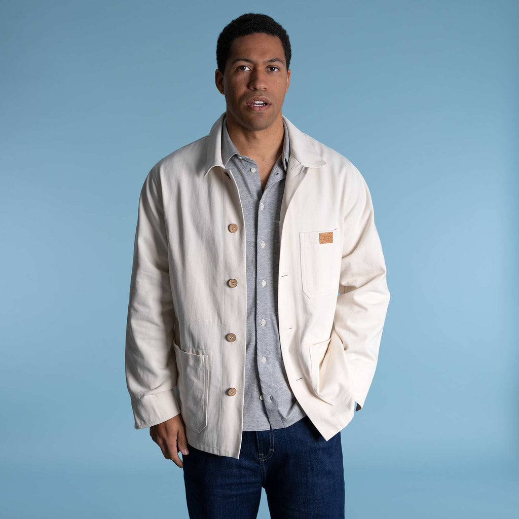 Organic cotton jacket plastic-free biodegradable