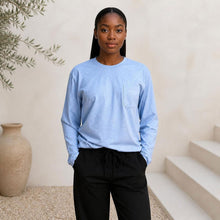 Load image into Gallery viewer, plastic-free 100% certified organic cotton long-sleeve top