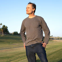 Load image into Gallery viewer, MIDTOWN 100% Organic Cotton Long-Sleeve Pocket T-Shirt (OC Thread, No Elastic, No Polyester, No Latex, No Plastic, No Synthetics) (100% Biodegradable)