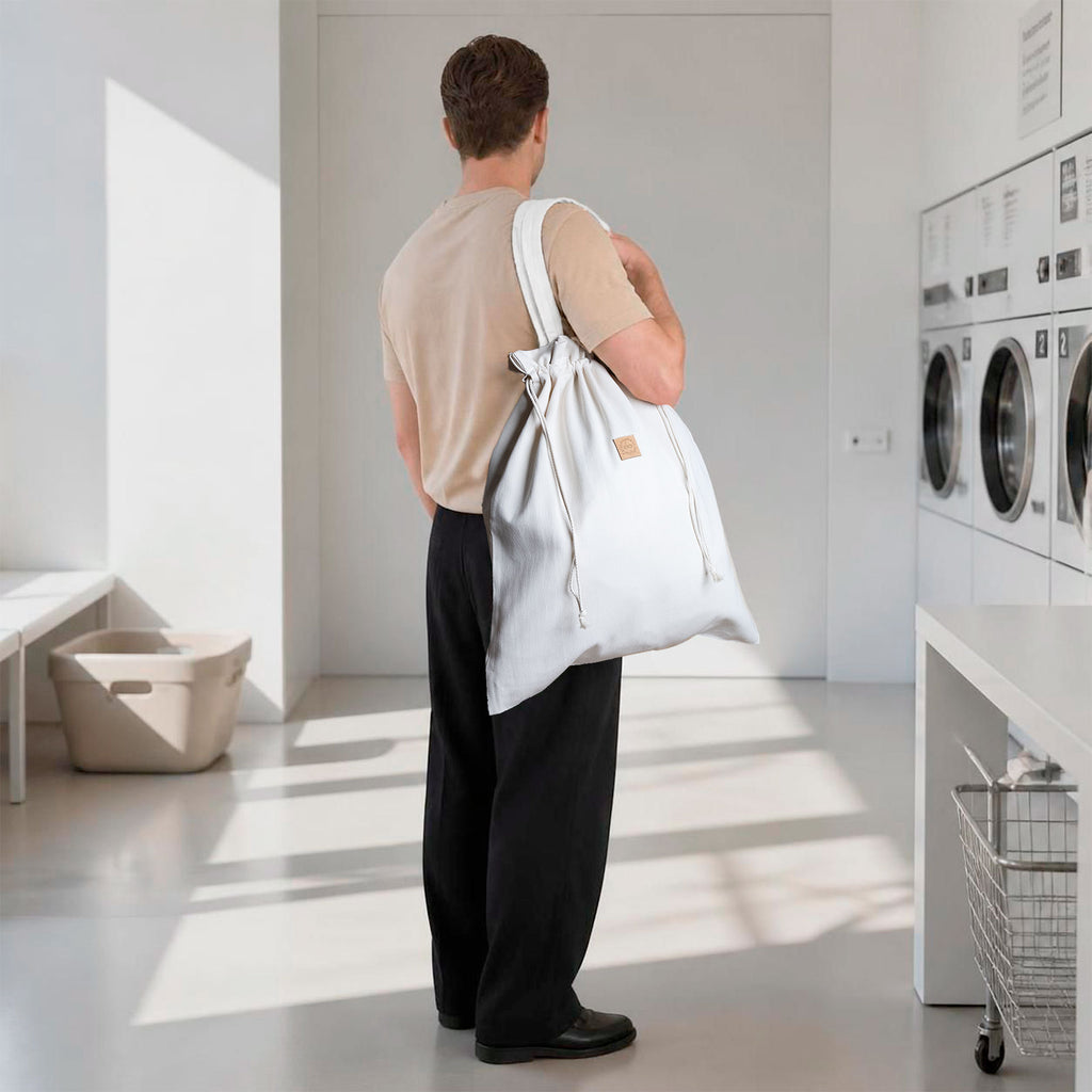 100% organic cotton laundry bag