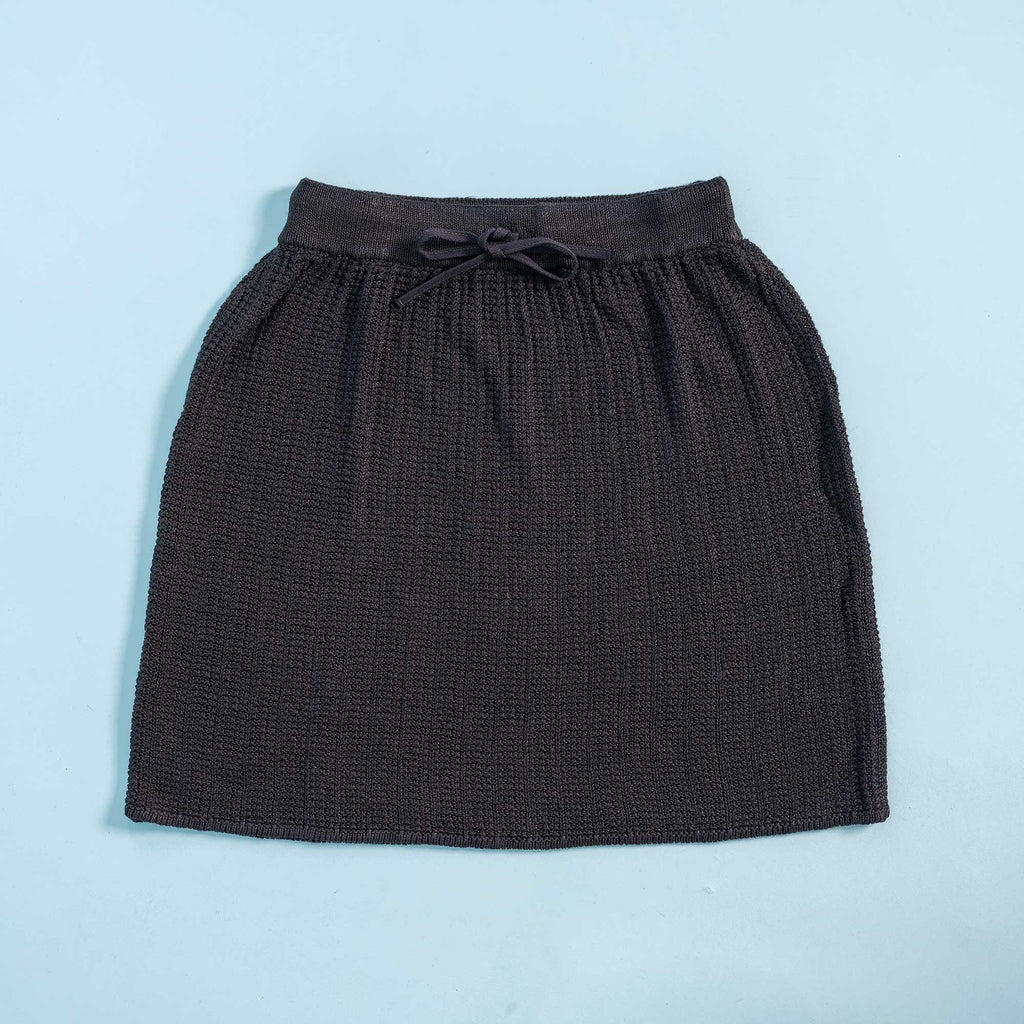 100% organic linen knit skirt