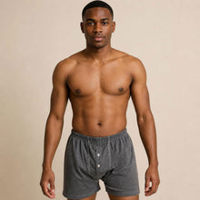 Load image into Gallery viewer, plastic-free 100% organic cotton knit boxer shorts