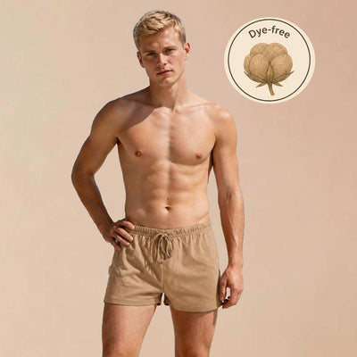 100% certified organic regenerative colorgrown brown color undyed plastic-free polyester-free dye-free