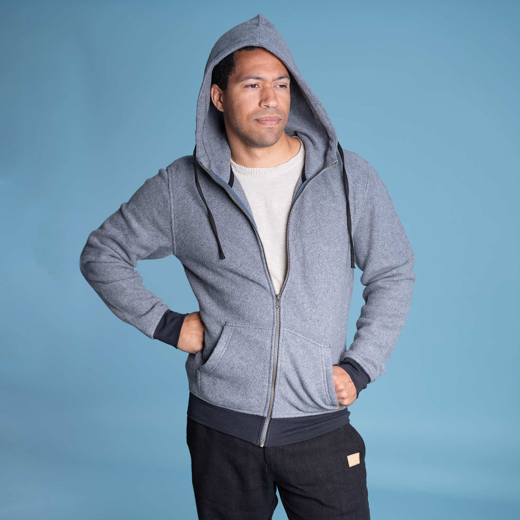 100% organic cotton fleece hoodie