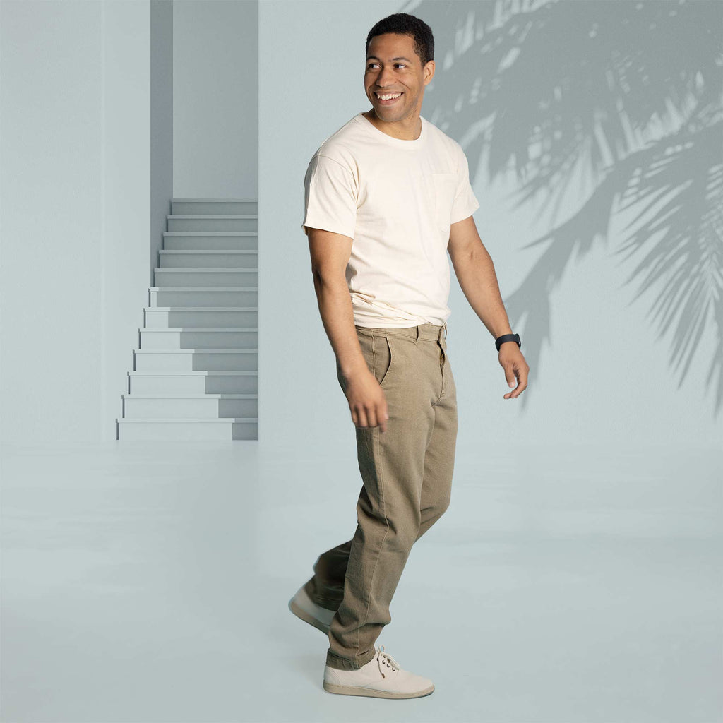 plastic-free 100% organic cotton pocket t-shirt made in usa