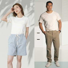Load image into Gallery viewer, plastic-free 100% organic cotton T-shirt made in USA