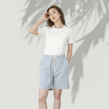 Load image into Gallery viewer, plastic-free 100% organic cotton shorts polyester-free