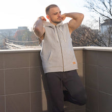 Load image into Gallery viewer, 100% organic cotton fleece hoodie vest