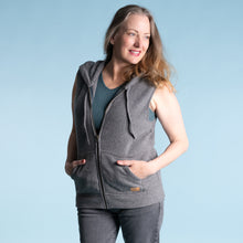 Load image into Gallery viewer, organic hoodie vest