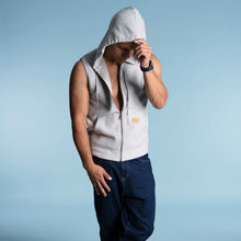 Load image into Gallery viewer, 100% organic cotton fleece hooded vest