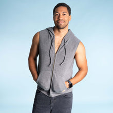Load image into Gallery viewer, organic cotton hooded vest