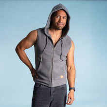 Load image into Gallery viewer, warm organic cotton hoodie vest