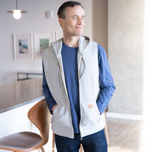 Load image into Gallery viewer, 100% organic cotton fleece hoodie vest