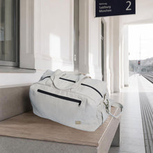 Load image into Gallery viewer, organic linen duffel bag for sports and travel