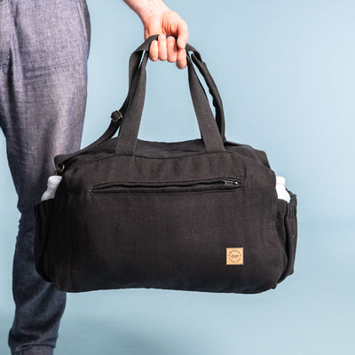 organic linen sports bag plastic-free
