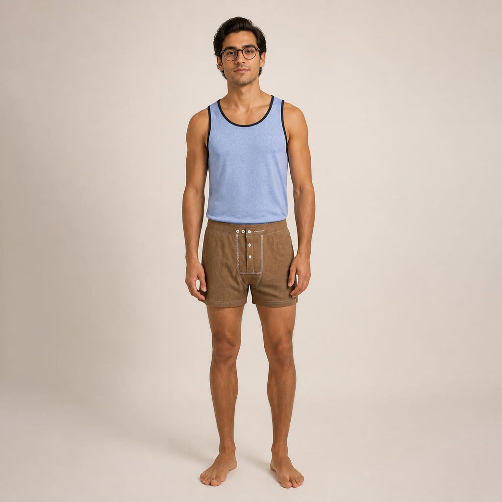 plastic-free organic cotton workout gear tank top