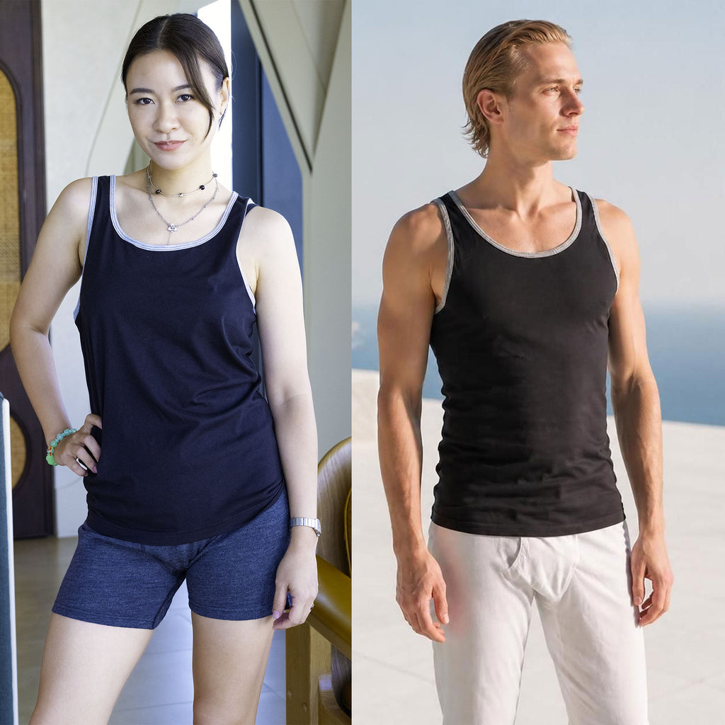 plastic-free 100% certified organic cotton tank top