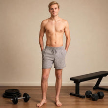 Load image into Gallery viewer, organic merino wool exercise shorts