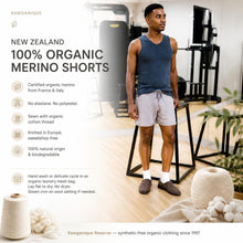 Load image into Gallery viewer, organic merino workout shorts