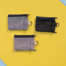 Load image into Gallery viewer, NEWBURGH 100% Organic Linen 2-Way Slim Minimalist Wallet (5.5"x4.5") (OC Thread, YKK Zippers) (99.99% Biodegradable)