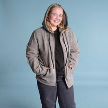 Load image into Gallery viewer, organic linen winter coat