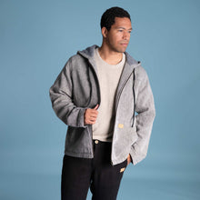 Load image into Gallery viewer, plastic-free organic linen hoodie jacket