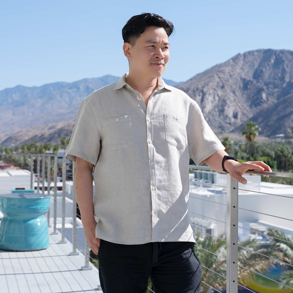 100% organic linen shirt