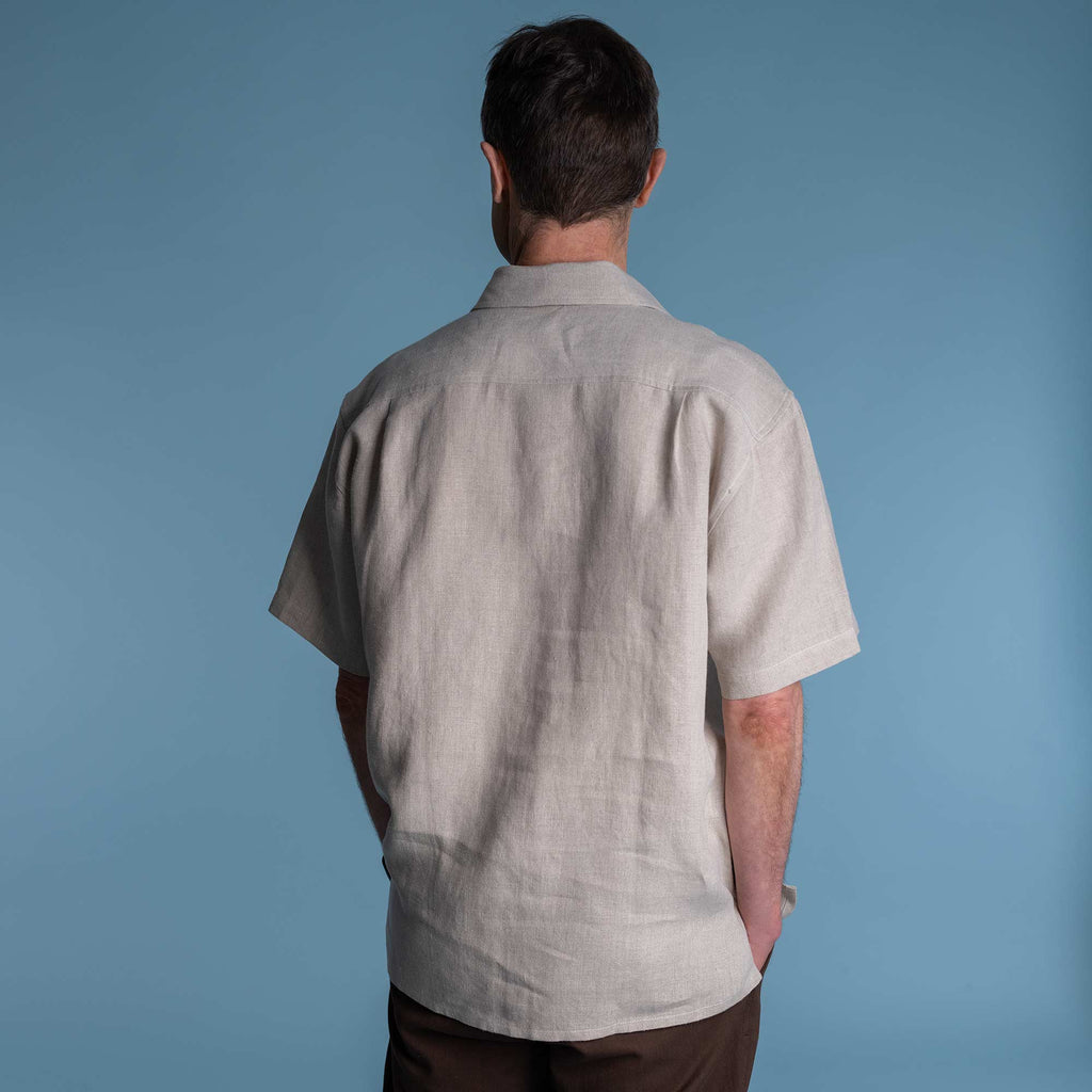 100% biodegradable organic linen shirt