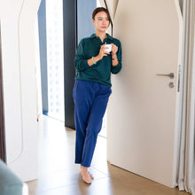 Load image into Gallery viewer, organic merino LS polo polyester-free
