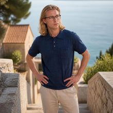 Load image into Gallery viewer, NOAH Plastic-Free 100% Organic Merino Wool Polo Shirt (OC Thread, No Polyester, No Elastic, No Synthetics) (100% Biodegradable)