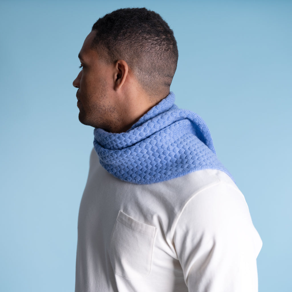 100% organic merino wool scarf 
