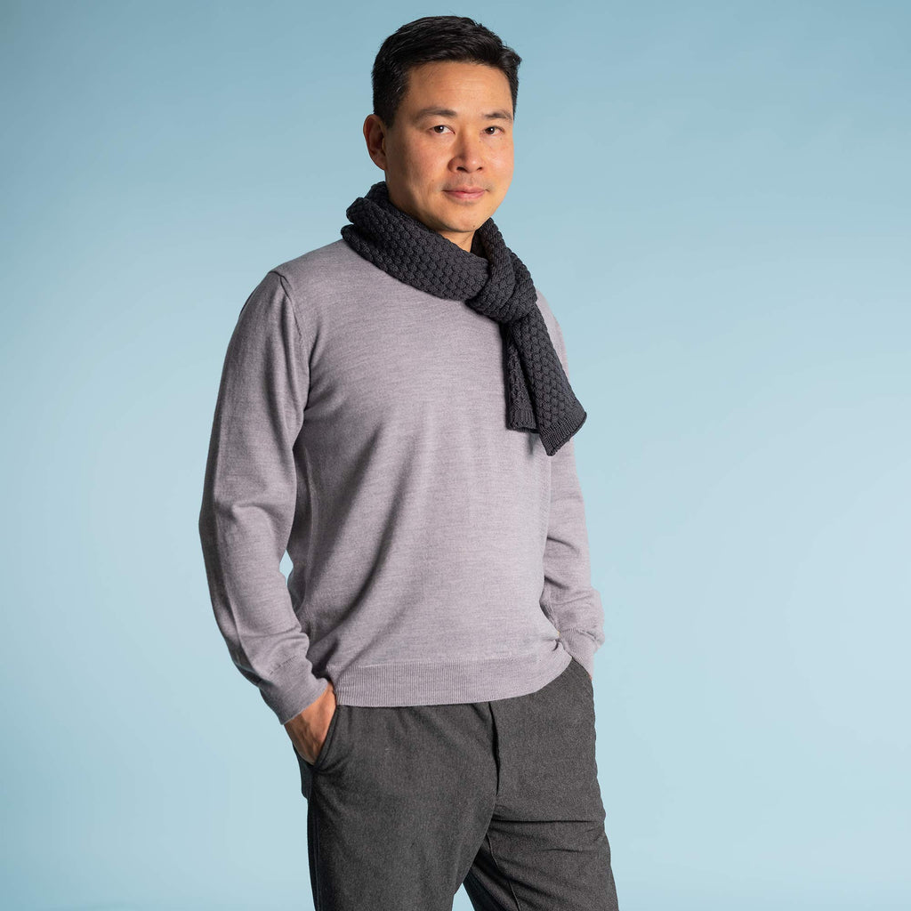 organic merino wool scarf