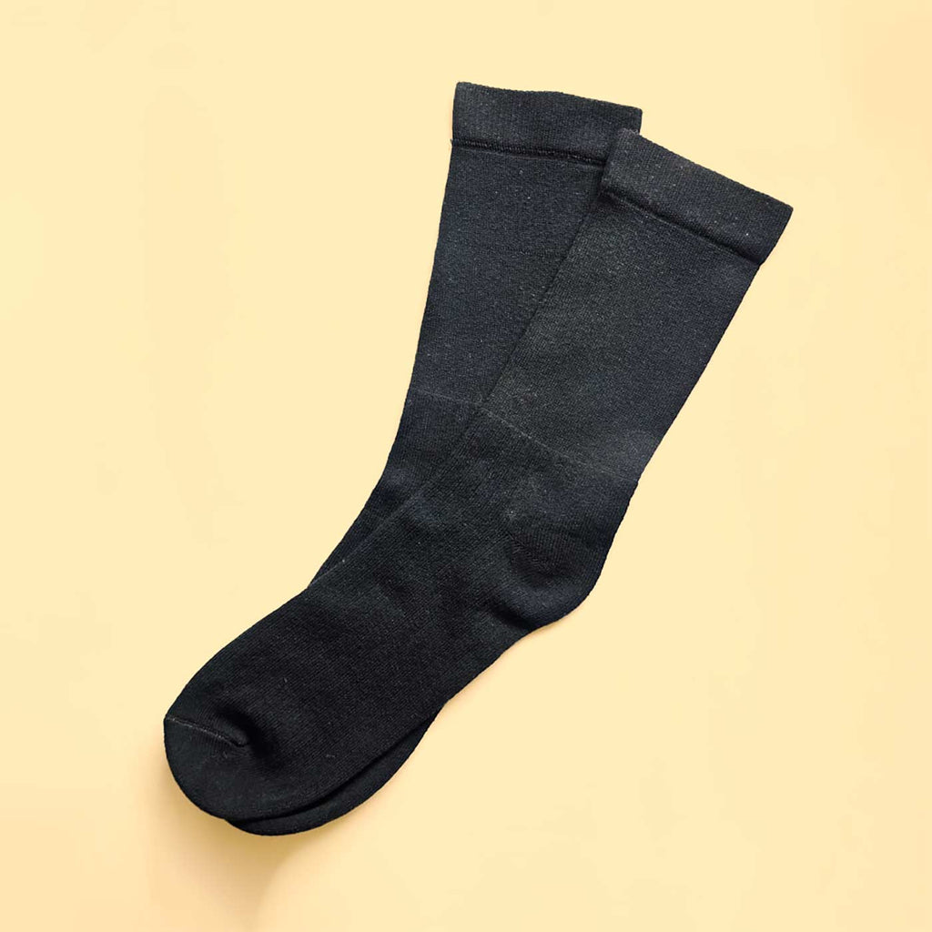 organic cotton socks with biodegradable elastic