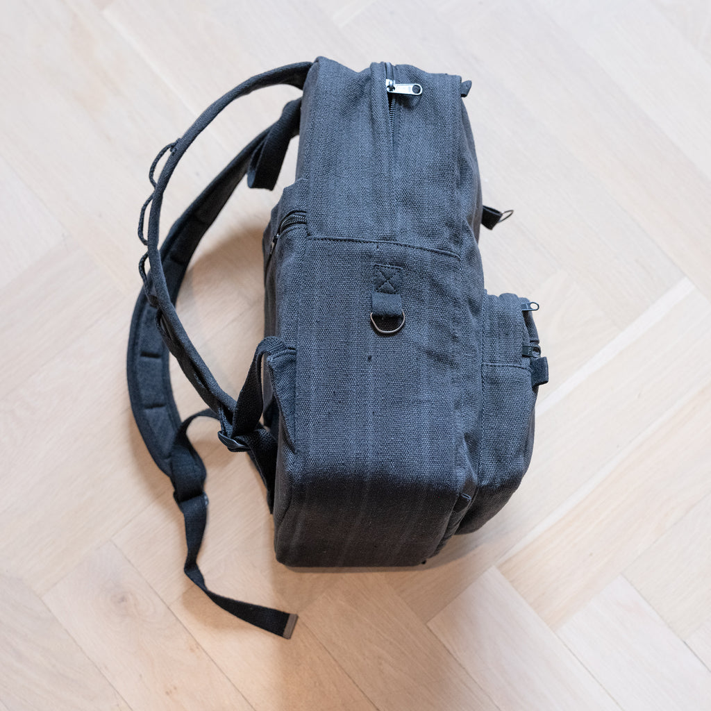 Organic hemp school backpack