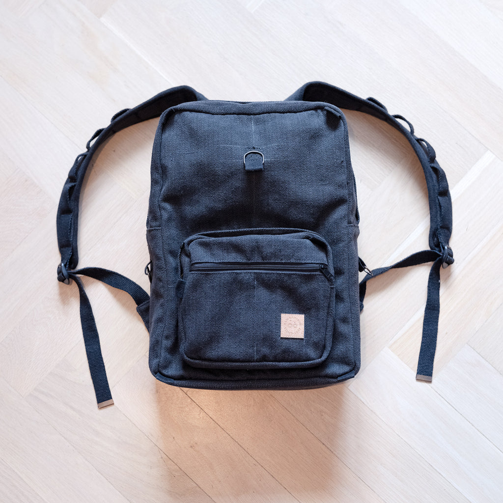 Hemp travel backpack