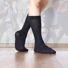 Load image into Gallery viewer, organic cotton dress socks plastic-free biodegradable