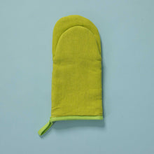 Load image into Gallery viewer, organic hemp oven mitt lime