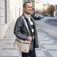 Load image into Gallery viewer, 100% organic linen laptop bag